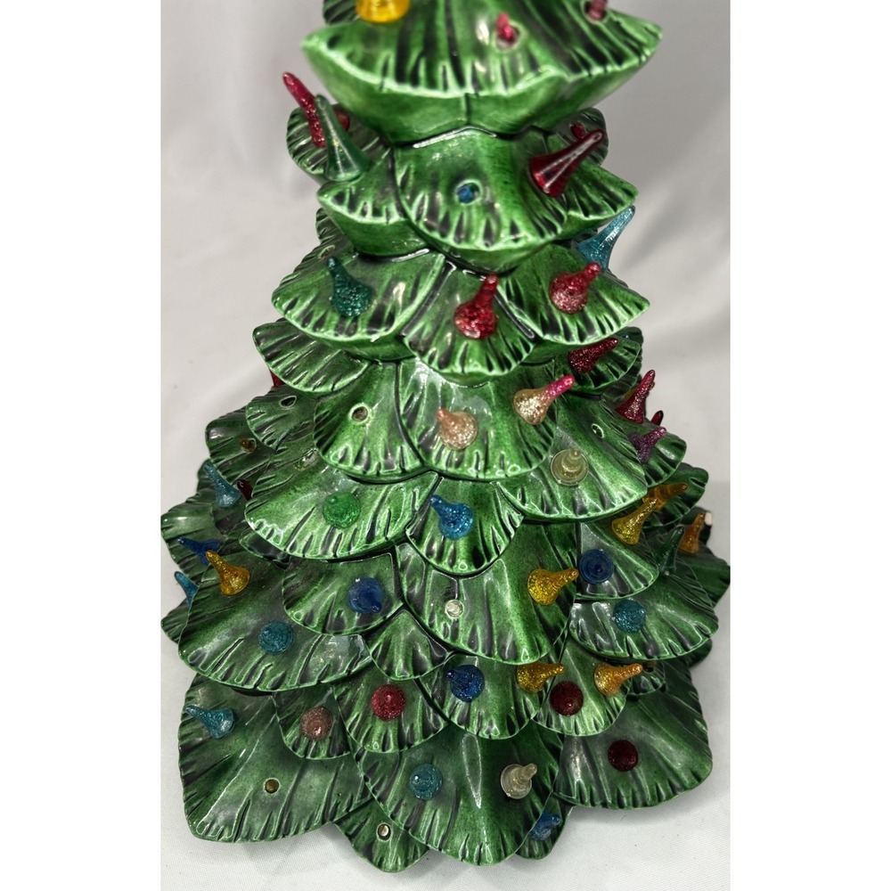 1964 Arnel's Mold Ceramic Christmas Tree 13" - Please Read! - Picture 4 of 6